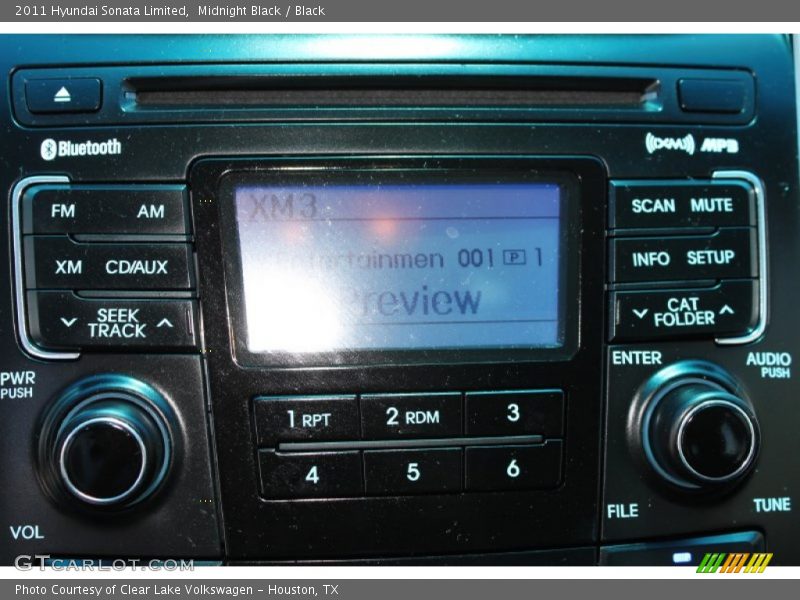 Midnight Black / Black 2011 Hyundai Sonata Limited