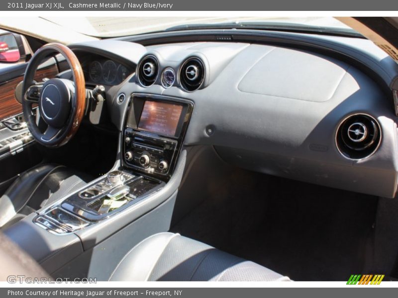 Cashmere Metallic / Navy Blue/Ivory 2011 Jaguar XJ XJL