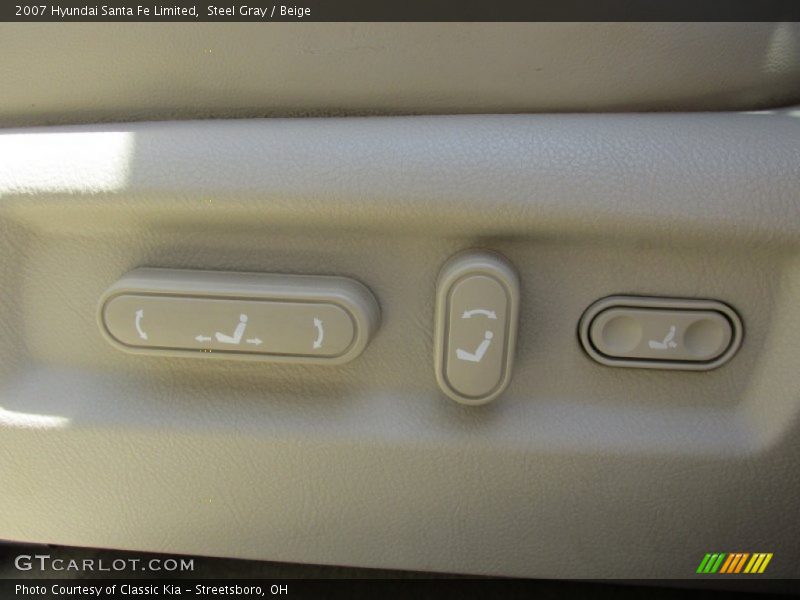 Steel Gray / Beige 2007 Hyundai Santa Fe Limited