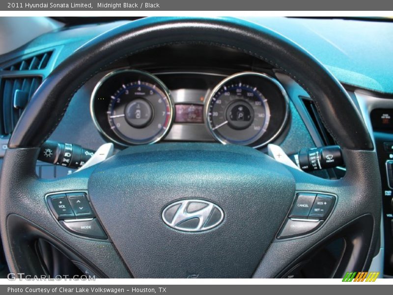 Midnight Black / Black 2011 Hyundai Sonata Limited
