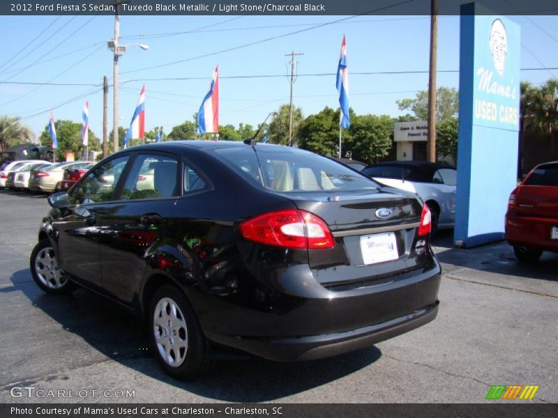 Tuxedo Black Metallic / Light Stone/Charcoal Black 2012 Ford Fiesta S Sedan