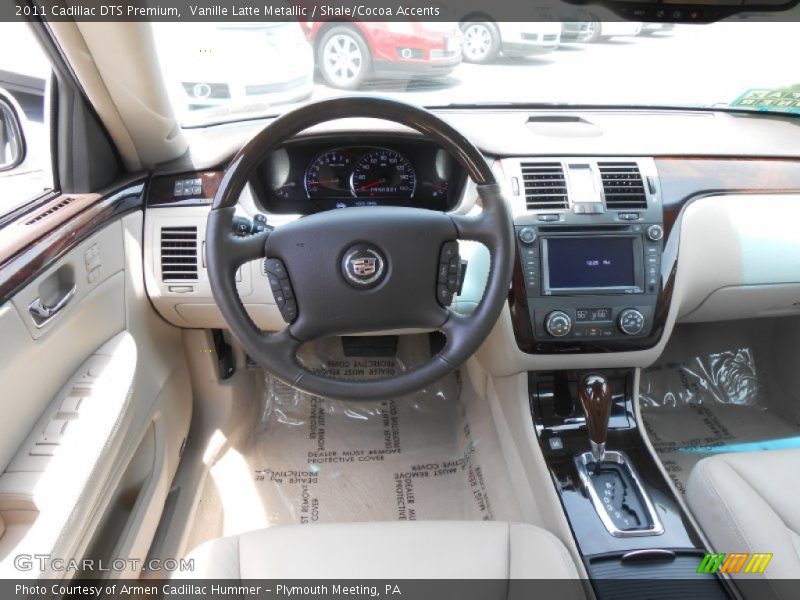 Vanille Latte Metallic / Shale/Cocoa Accents 2011 Cadillac DTS Premium