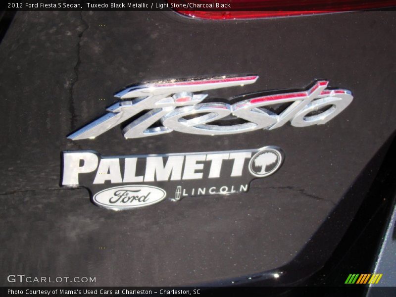 Tuxedo Black Metallic / Light Stone/Charcoal Black 2012 Ford Fiesta S Sedan