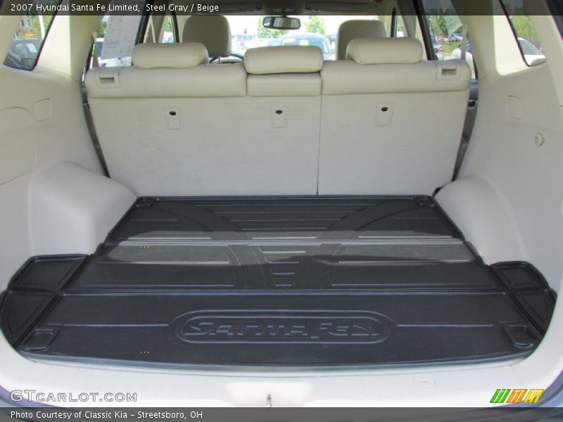 Steel Gray / Beige 2007 Hyundai Santa Fe Limited