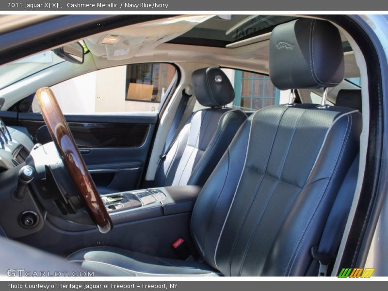 Cashmere Metallic / Navy Blue/Ivory 2011 Jaguar XJ XJL