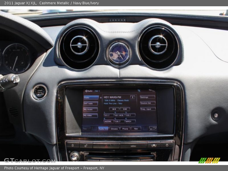 Cashmere Metallic / Navy Blue/Ivory 2011 Jaguar XJ XJL
