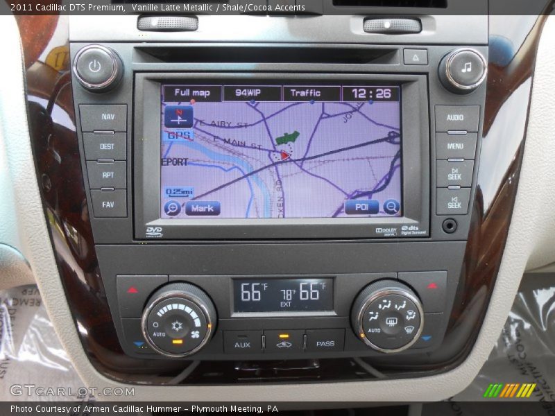 Vanille Latte Metallic / Shale/Cocoa Accents 2011 Cadillac DTS Premium