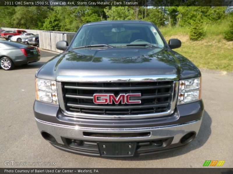 Storm Gray Metallic / Dark Titanium 2011 GMC Sierra 1500 SL Crew Cab 4x4
