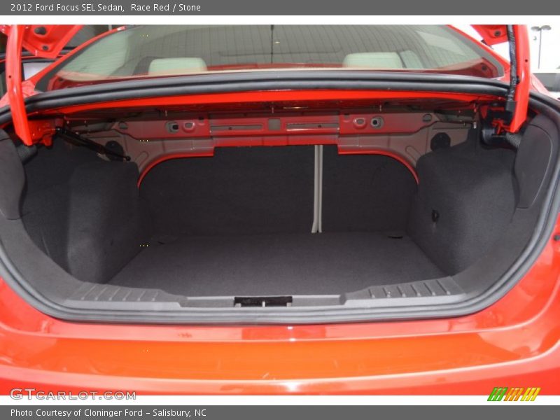 Race Red / Stone 2012 Ford Focus SEL Sedan