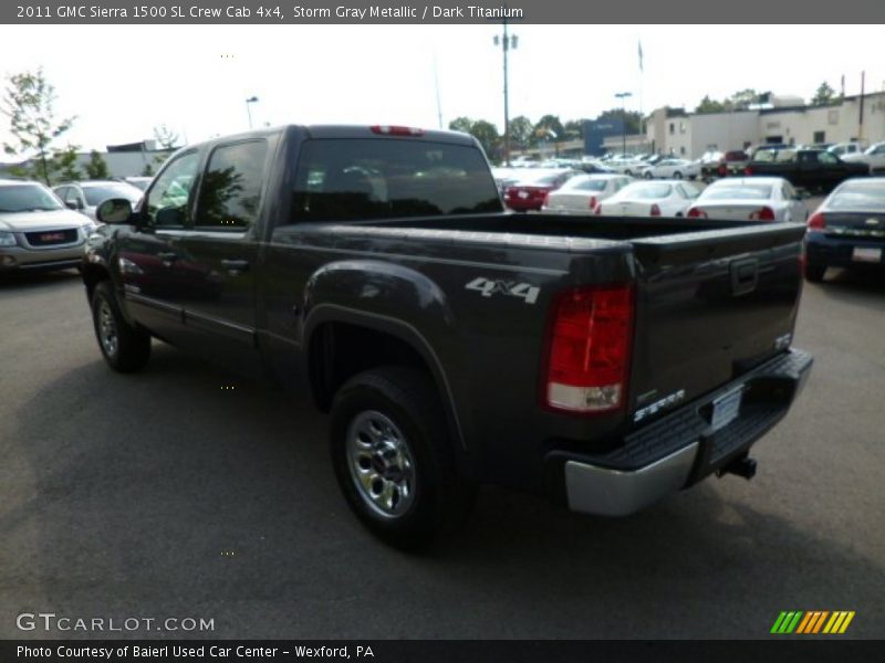 Storm Gray Metallic / Dark Titanium 2011 GMC Sierra 1500 SL Crew Cab 4x4