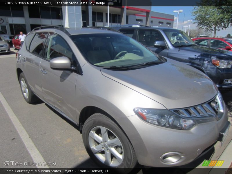 Saharan Stone Metallic / Beige 2009 Nissan Murano S AWD
