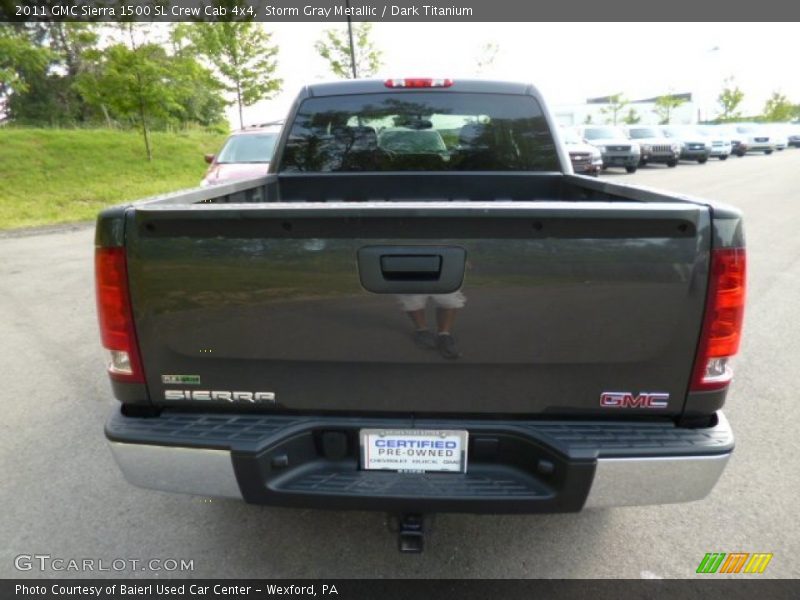 Storm Gray Metallic / Dark Titanium 2011 GMC Sierra 1500 SL Crew Cab 4x4