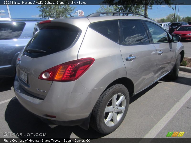 Saharan Stone Metallic / Beige 2009 Nissan Murano S AWD