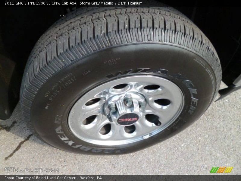 Storm Gray Metallic / Dark Titanium 2011 GMC Sierra 1500 SL Crew Cab 4x4
