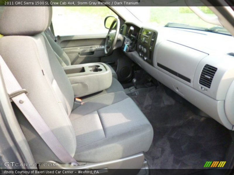 Storm Gray Metallic / Dark Titanium 2011 GMC Sierra 1500 SL Crew Cab 4x4