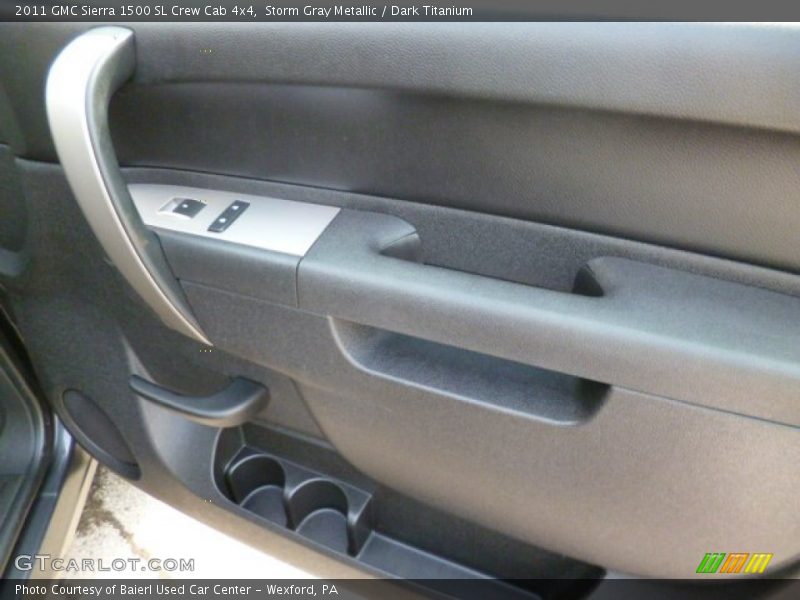 Storm Gray Metallic / Dark Titanium 2011 GMC Sierra 1500 SL Crew Cab 4x4