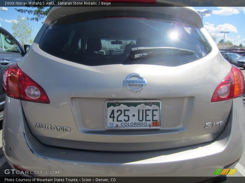 Saharan Stone Metallic / Beige 2009 Nissan Murano S AWD