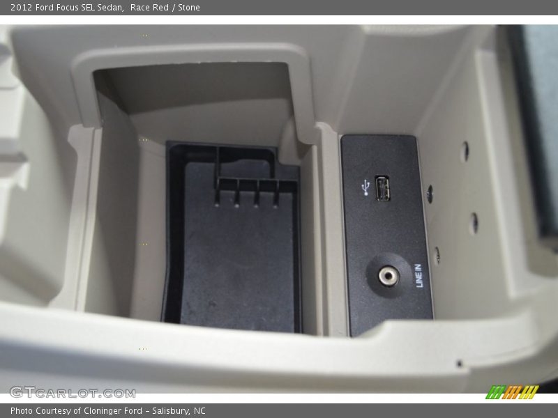 Race Red / Stone 2012 Ford Focus SEL Sedan