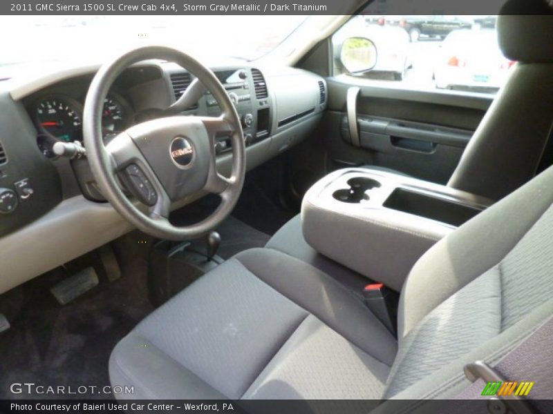 Storm Gray Metallic / Dark Titanium 2011 GMC Sierra 1500 SL Crew Cab 4x4