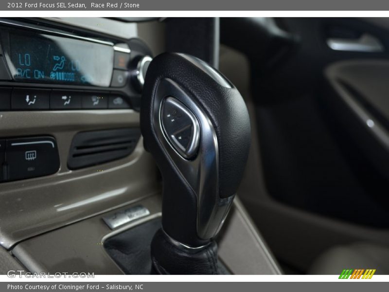 Race Red / Stone 2012 Ford Focus SEL Sedan