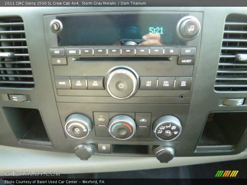 Storm Gray Metallic / Dark Titanium 2011 GMC Sierra 1500 SL Crew Cab 4x4