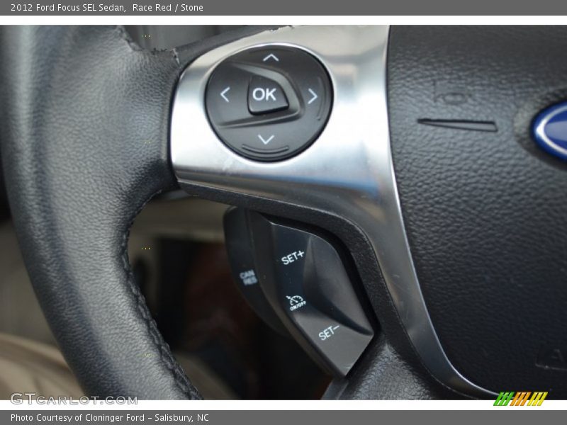 Race Red / Stone 2012 Ford Focus SEL Sedan