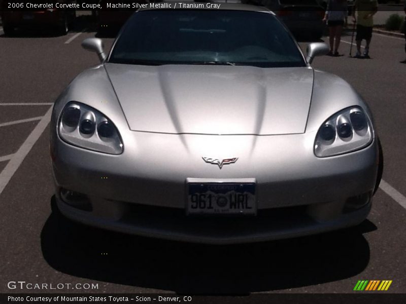 Machine Silver Metallic / Titanium Gray 2006 Chevrolet Corvette Coupe