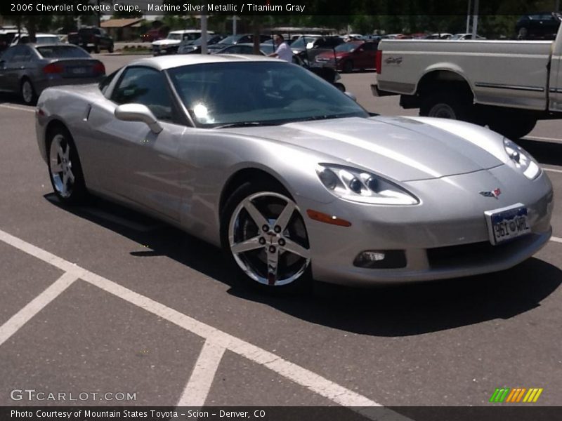 Machine Silver Metallic / Titanium Gray 2006 Chevrolet Corvette Coupe