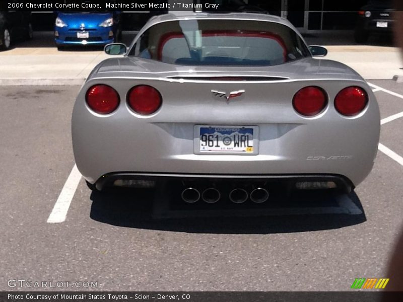 Machine Silver Metallic / Titanium Gray 2006 Chevrolet Corvette Coupe