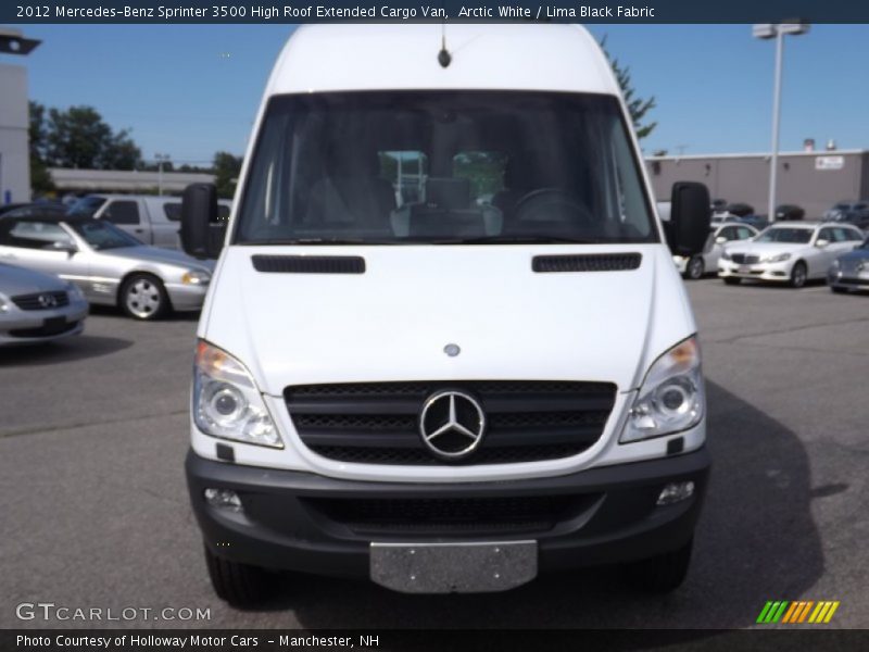 Arctic White / Lima Black Fabric 2012 Mercedes-Benz Sprinter 3500 High Roof Extended Cargo Van