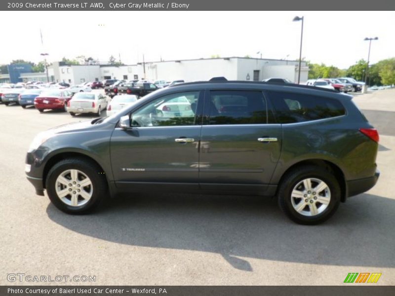 Cyber Gray Metallic / Ebony 2009 Chevrolet Traverse LT AWD