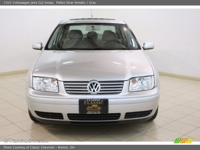 Reflex Silver Metallic / Grey 2002 Volkswagen Jetta GLS Sedan
