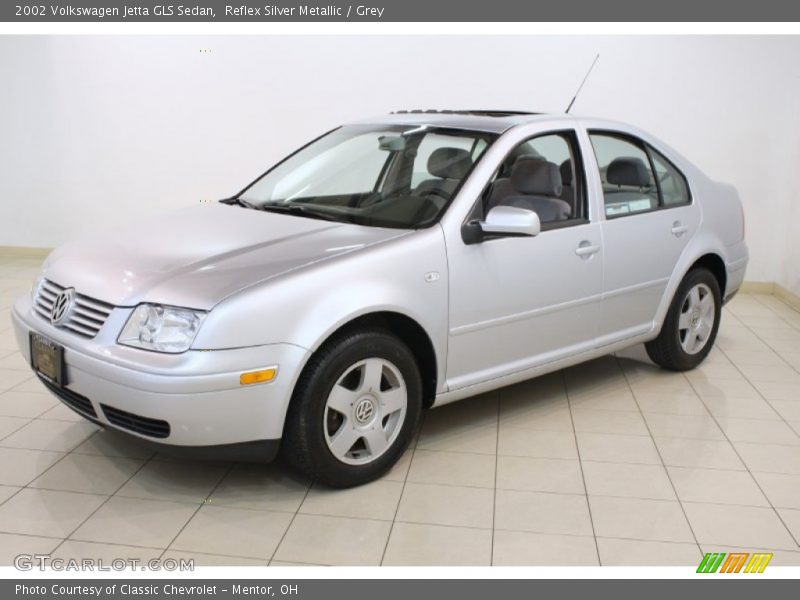 Reflex Silver Metallic / Grey 2002 Volkswagen Jetta GLS Sedan