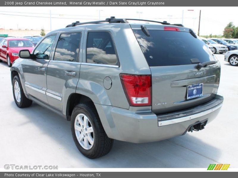 Mineral Gray Metallic / Dark Slate Gray/Light Graystone 2008 Jeep Grand Cherokee Limited