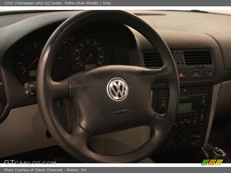 Reflex Silver Metallic / Grey 2002 Volkswagen Jetta GLS Sedan