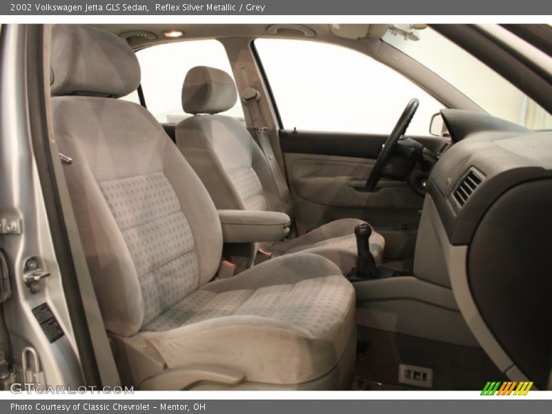 Reflex Silver Metallic / Grey 2002 Volkswagen Jetta GLS Sedan