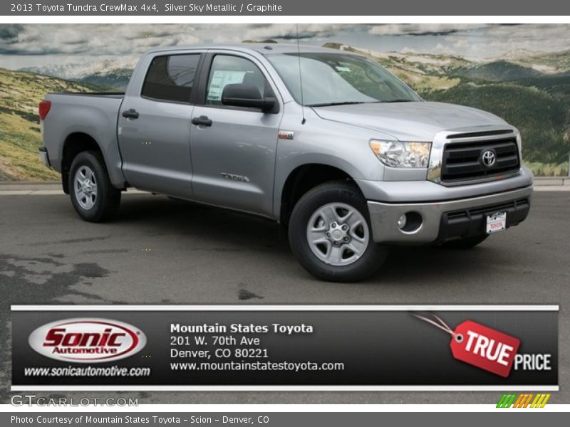 Silver Sky Metallic / Graphite 2013 Toyota Tundra CrewMax 4x4