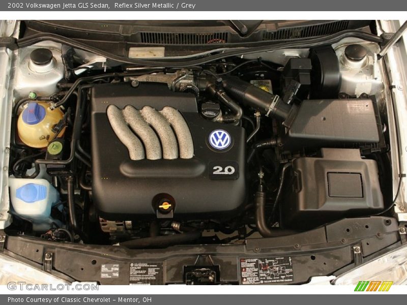 Reflex Silver Metallic / Grey 2002 Volkswagen Jetta GLS Sedan