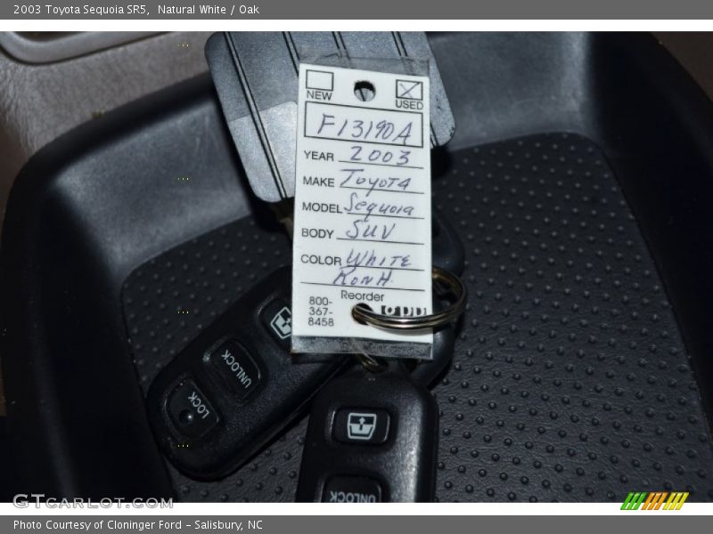 Natural White / Oak 2003 Toyota Sequoia SR5