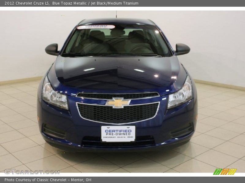 Blue Topaz Metallic / Jet Black/Medium Titanium 2012 Chevrolet Cruze LS