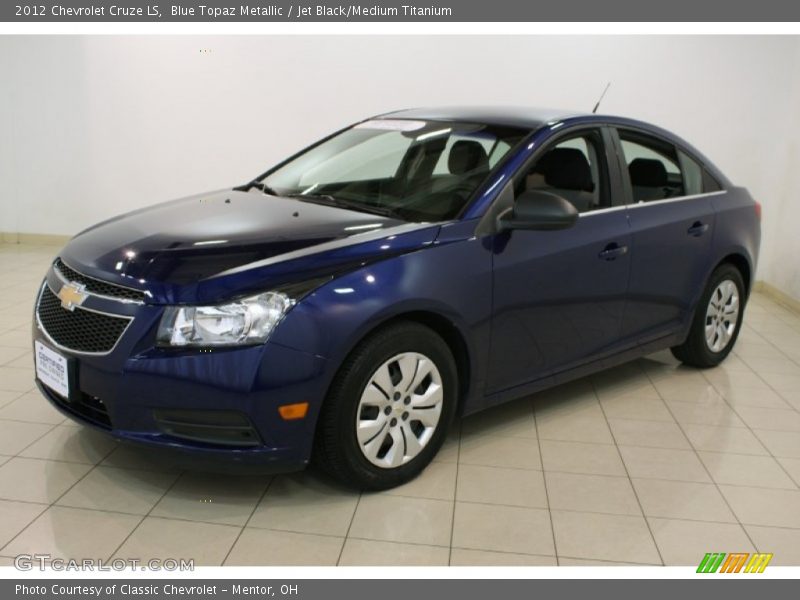 Blue Topaz Metallic / Jet Black/Medium Titanium 2012 Chevrolet Cruze LS