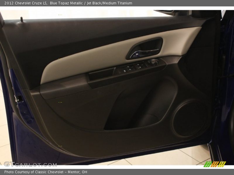 Blue Topaz Metallic / Jet Black/Medium Titanium 2012 Chevrolet Cruze LS