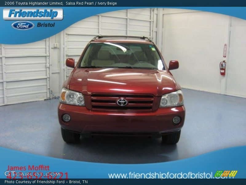 Salsa Red Pearl / Ivory Beige 2006 Toyota Highlander Limited