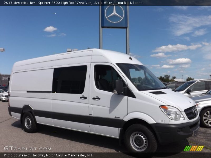 Arctic White / Lima Black Fabric 2013 Mercedes-Benz Sprinter 2500 High Roof Crew Van