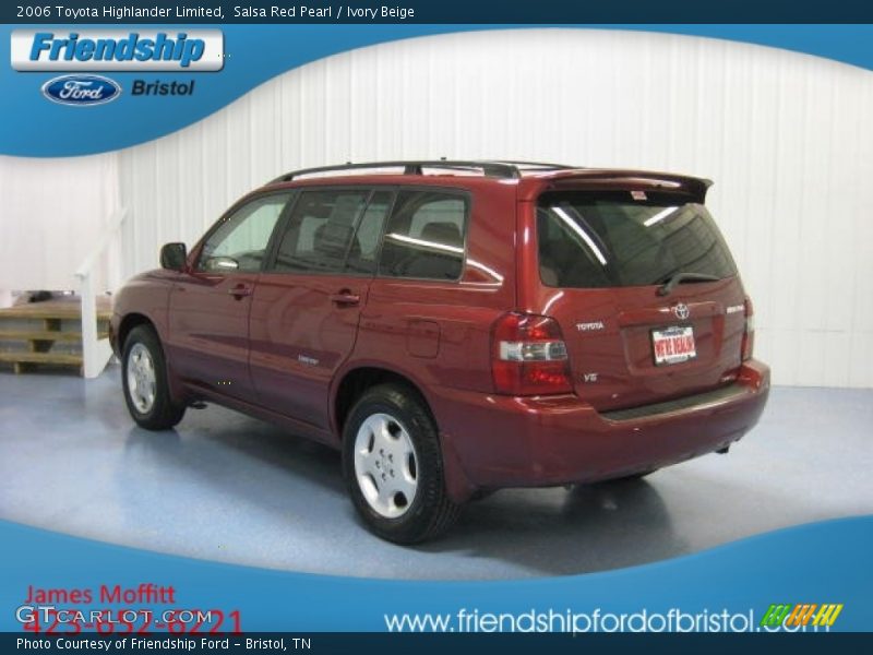 Salsa Red Pearl / Ivory Beige 2006 Toyota Highlander Limited