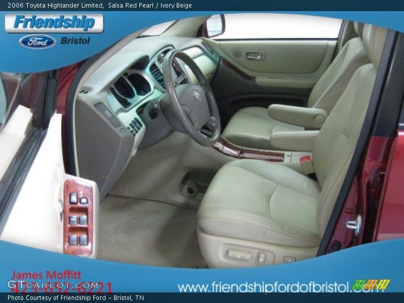 Salsa Red Pearl / Ivory Beige 2006 Toyota Highlander Limited