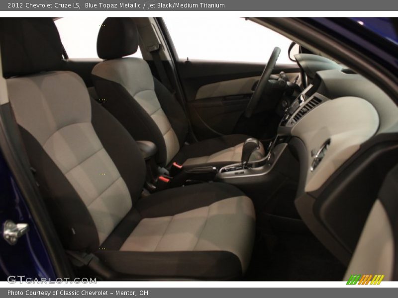 Blue Topaz Metallic / Jet Black/Medium Titanium 2012 Chevrolet Cruze LS