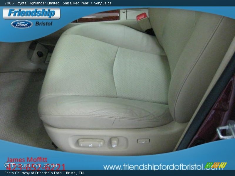 Salsa Red Pearl / Ivory Beige 2006 Toyota Highlander Limited