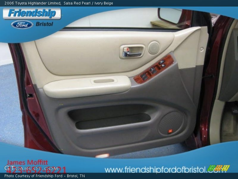 Salsa Red Pearl / Ivory Beige 2006 Toyota Highlander Limited