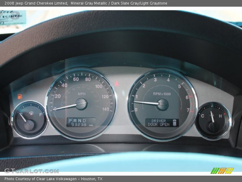Mineral Gray Metallic / Dark Slate Gray/Light Graystone 2008 Jeep Grand Cherokee Limited